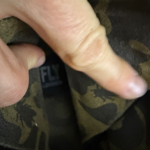 Black Suede Fly London Booties With Comfort Heel, Wast-On Hook-and-Loop Closure - Picture 12 of 16